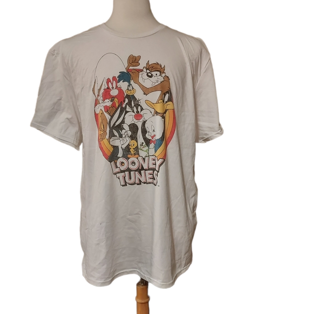 Looney Tunes 2xl Tshirt Unisex Men Short Sleeve White Nostalgia Cartoon …